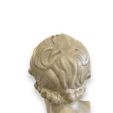 Bust of eros in glazed terracotta