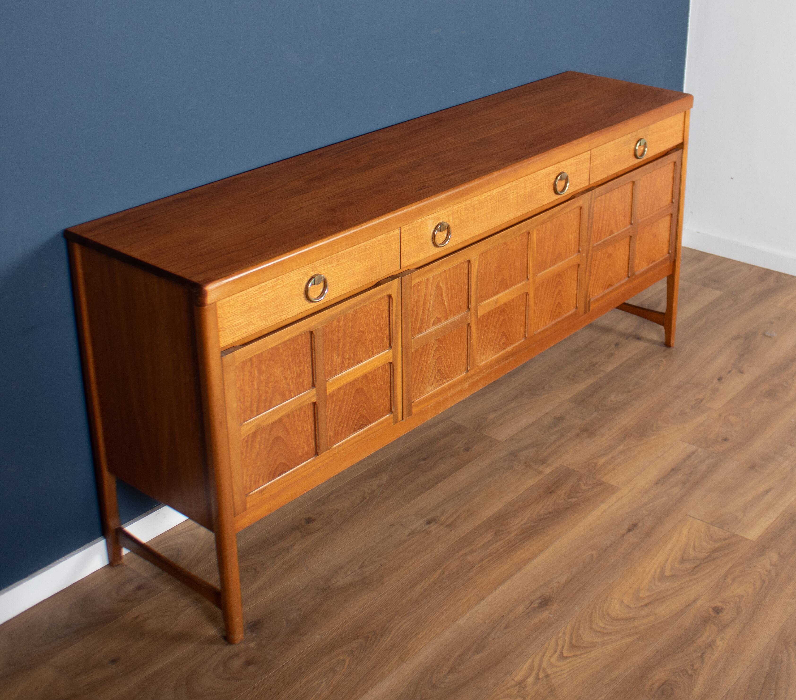 Retro teak 1960s nathan squares mid century sideboard