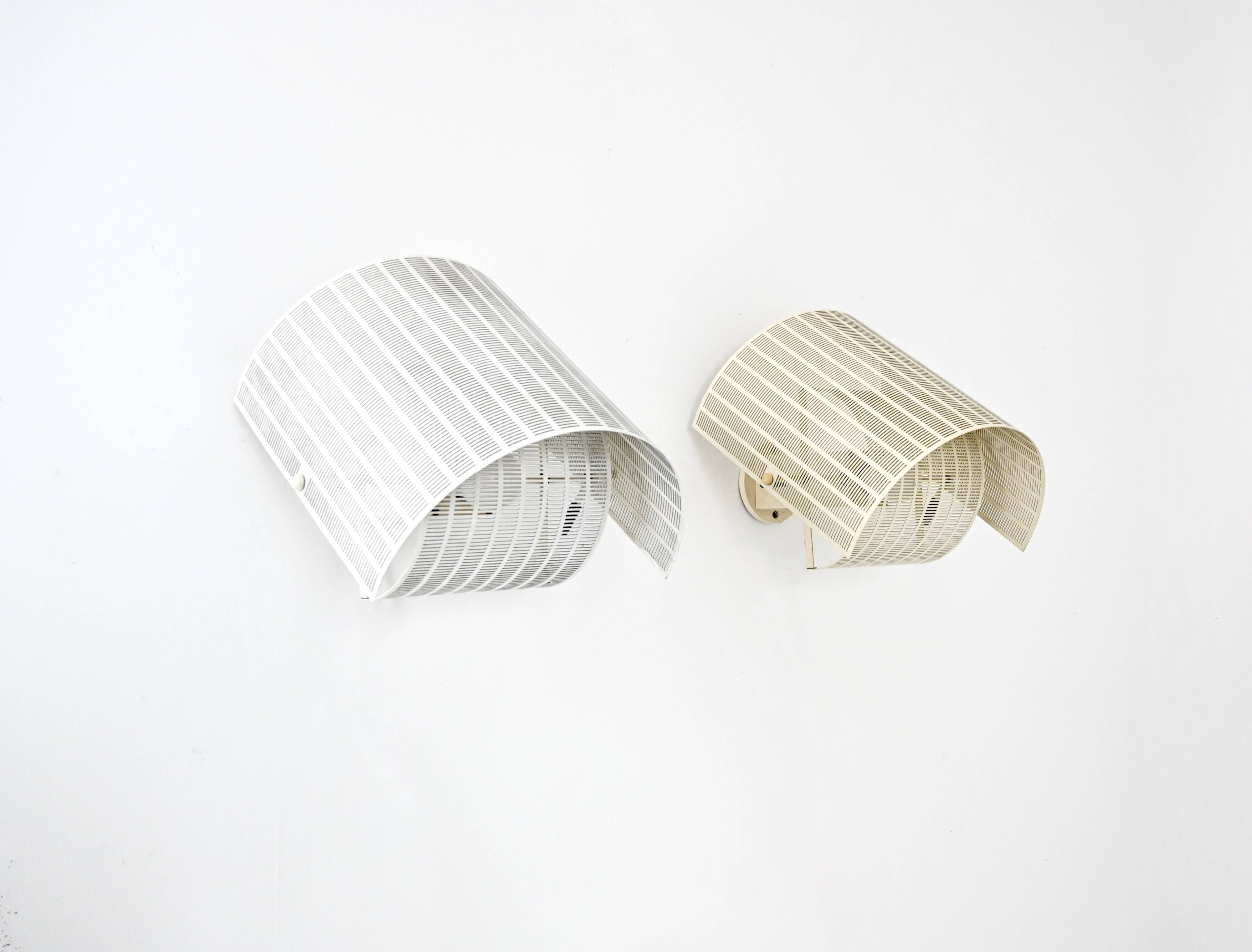 Pair of Shogun Wall Lights by Mario Botta for Artemide, 1980s.
