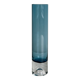 Transparent blue glass vase