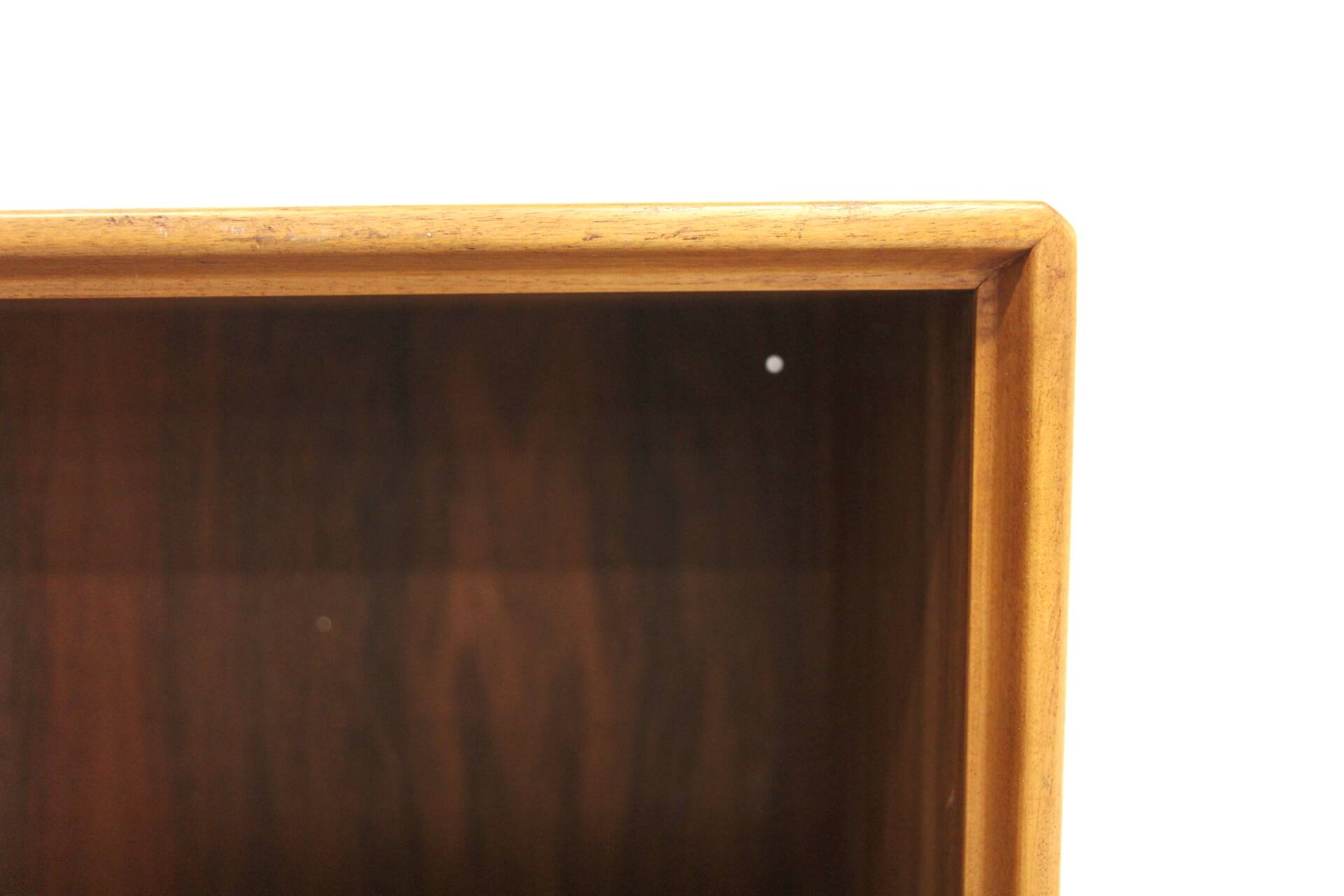 Set of 2 "Facett" walnut bedside tables, Bertil Fridhagen, Bodafors, Sweden, 1960