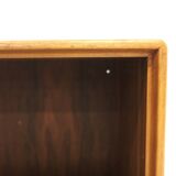 Set of 2 "Facett" walnut bedside tables, Bertil Fridhagen, Bodafors, Sweden, 1960