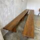 Paire de bancs de ferme 290cm