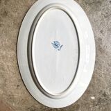Plat ovale St Amand & Hamage en terre de fer, service "Rachel"