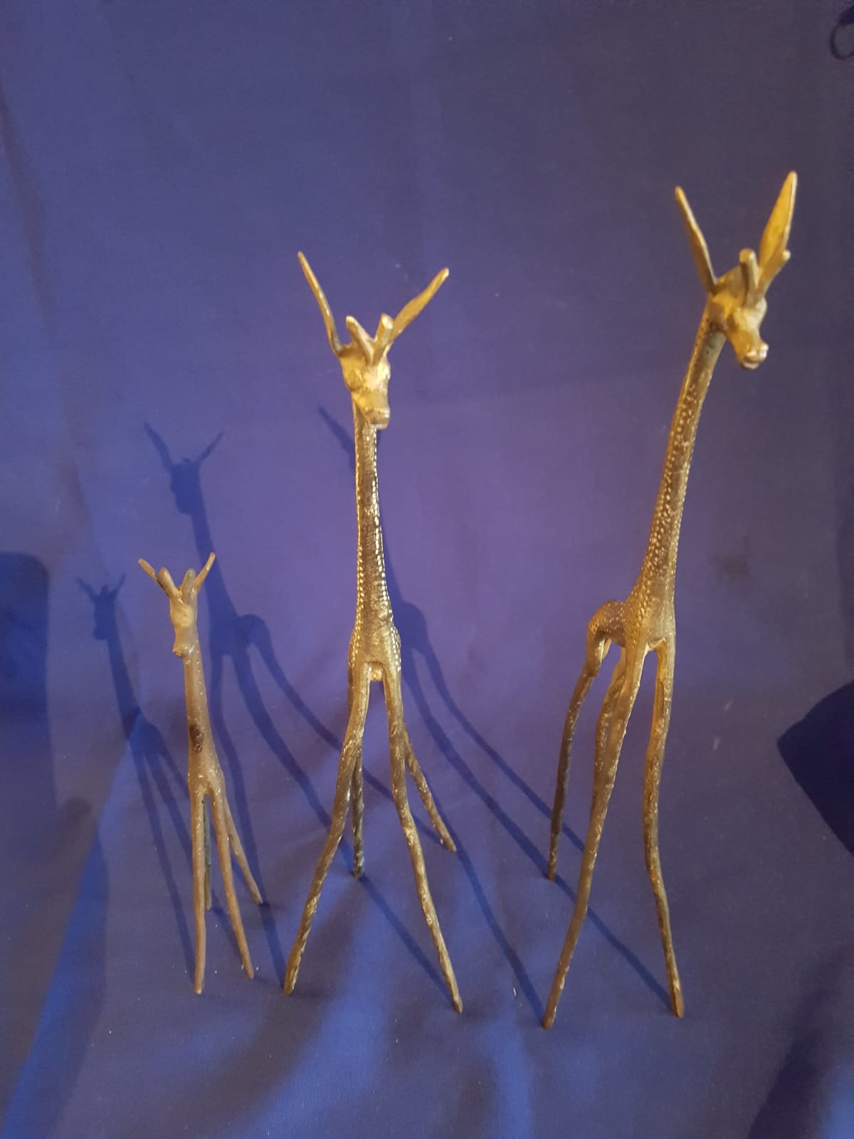 Lot of 3 bronze antelopes