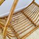 Porte bûche rotin vintage