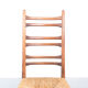 Teak and wicker dining chairs, 1960s