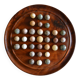 Solitaire game in exotic wood and semi-precious stones
