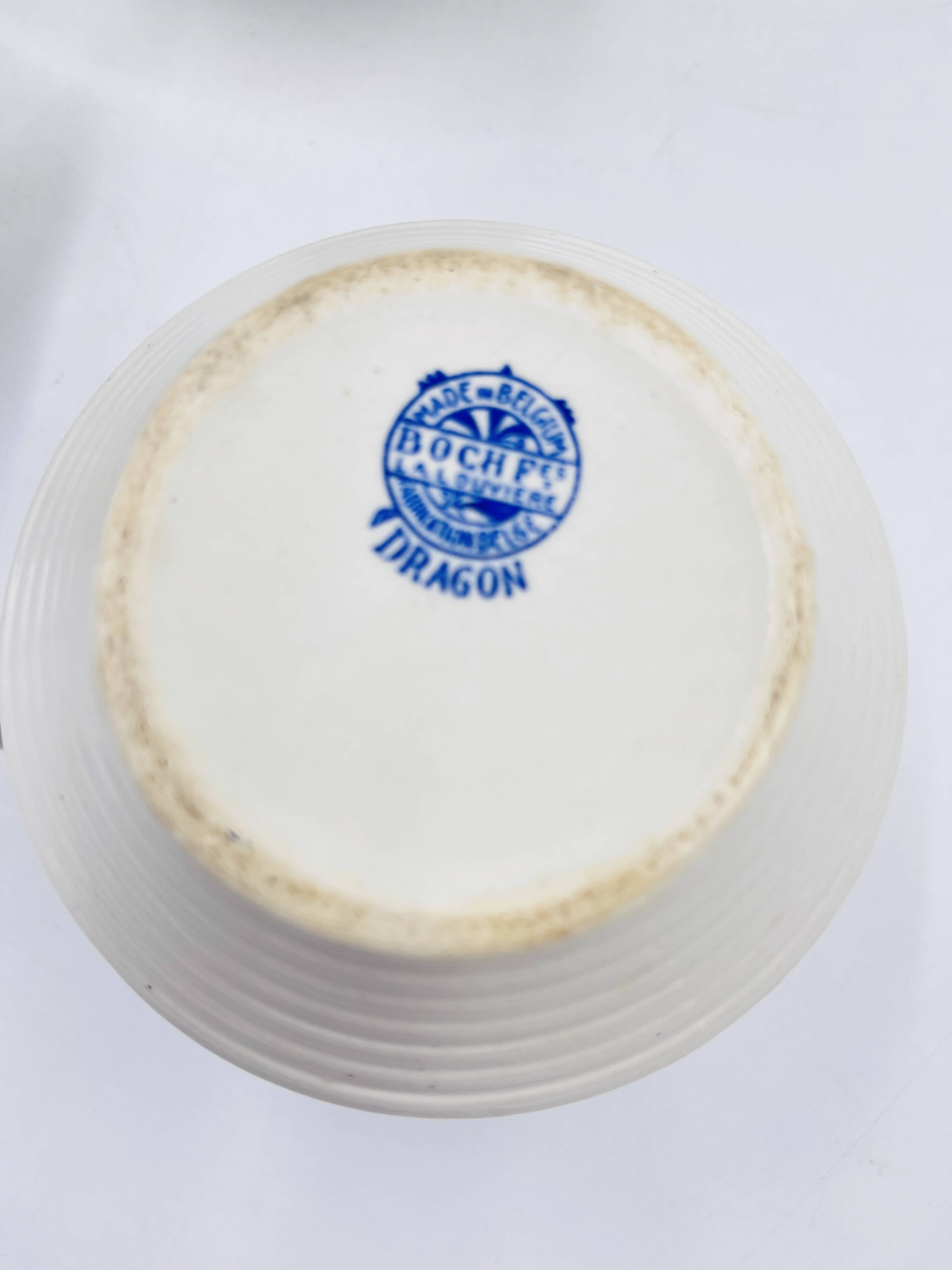 Bosch "dragon" coffee maker, milk jug and sugar bowl