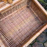 Vintage rattan chest of drawers