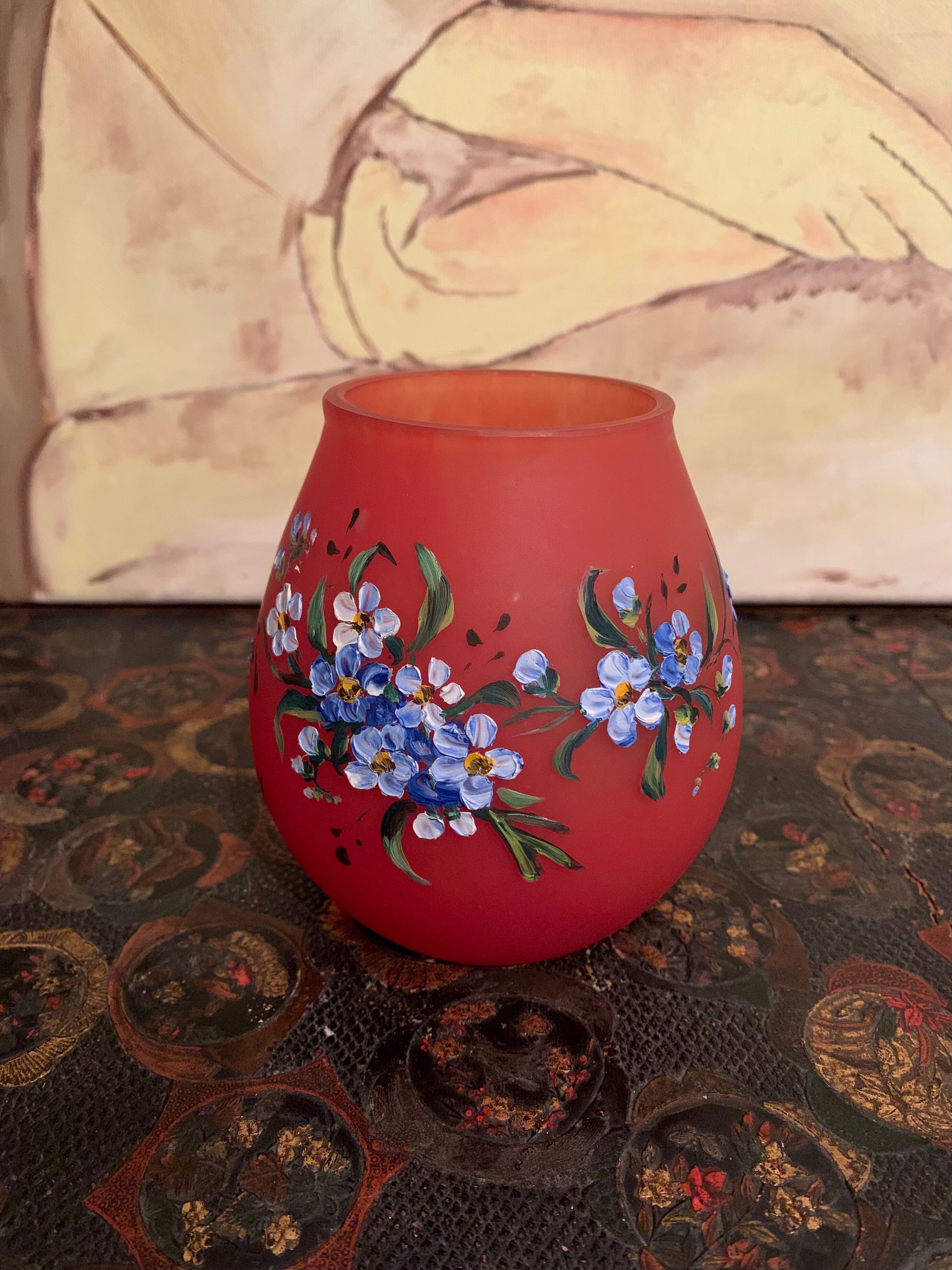 Glass paste vase