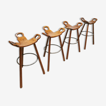 Midcentury brutalist spanish barstools