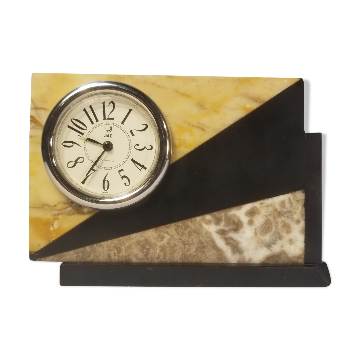 JAZ Quartz Clock Art Deco Marble Style - Table Clock