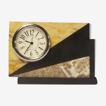 JAZ Quartz Clock Art Deco Marble Style - Table Clock