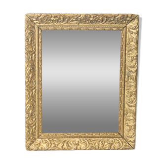 Gilded wooden mirror, 19th century
