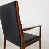 Lot de 4 fauteuils en bois de rose, Danemark 1950