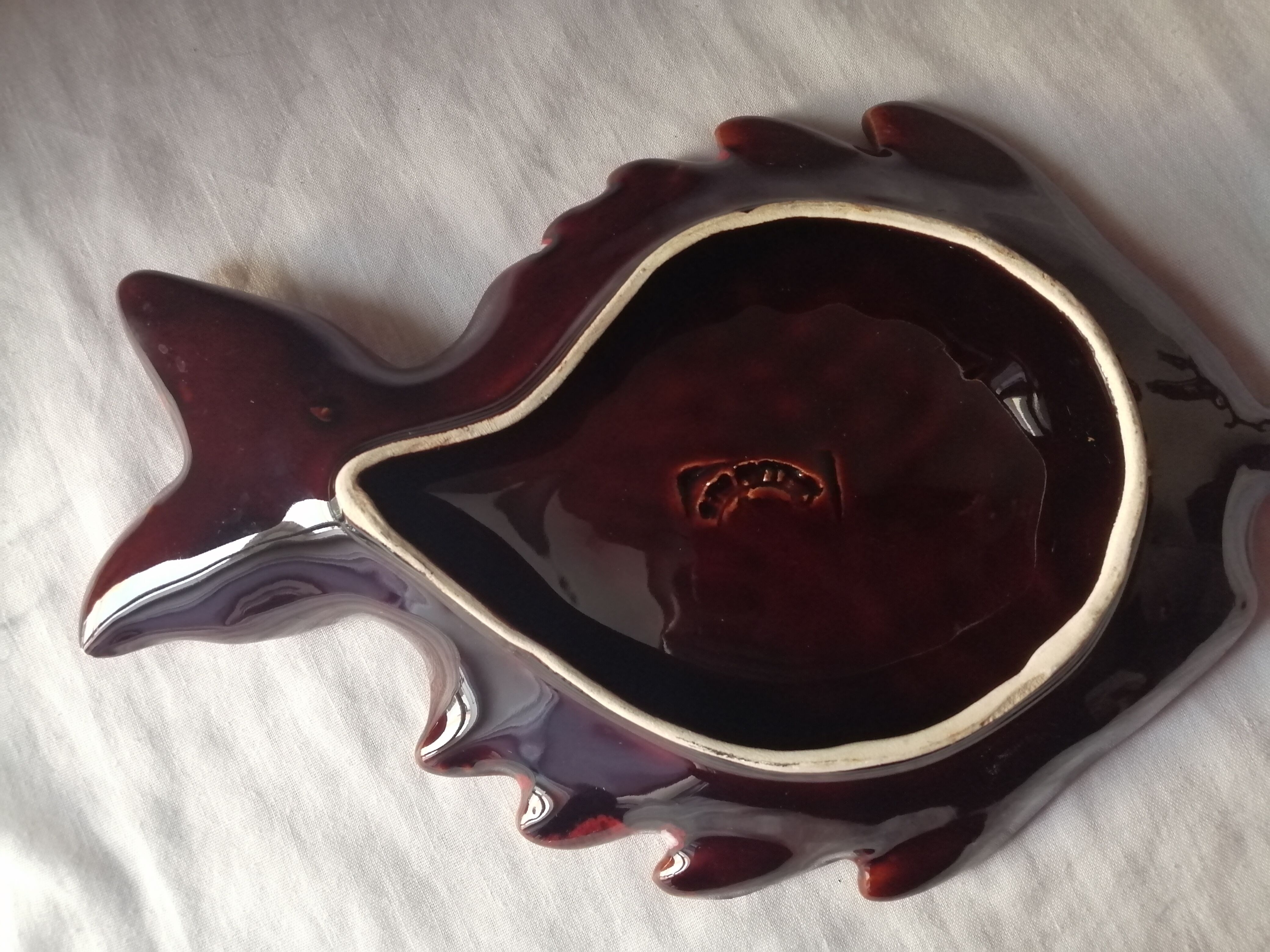 Empty pocket shape "fish" vallauris