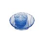 Art Deco uranium dessert service from Niemen Glassworks, Poland, 1930s, set of 6