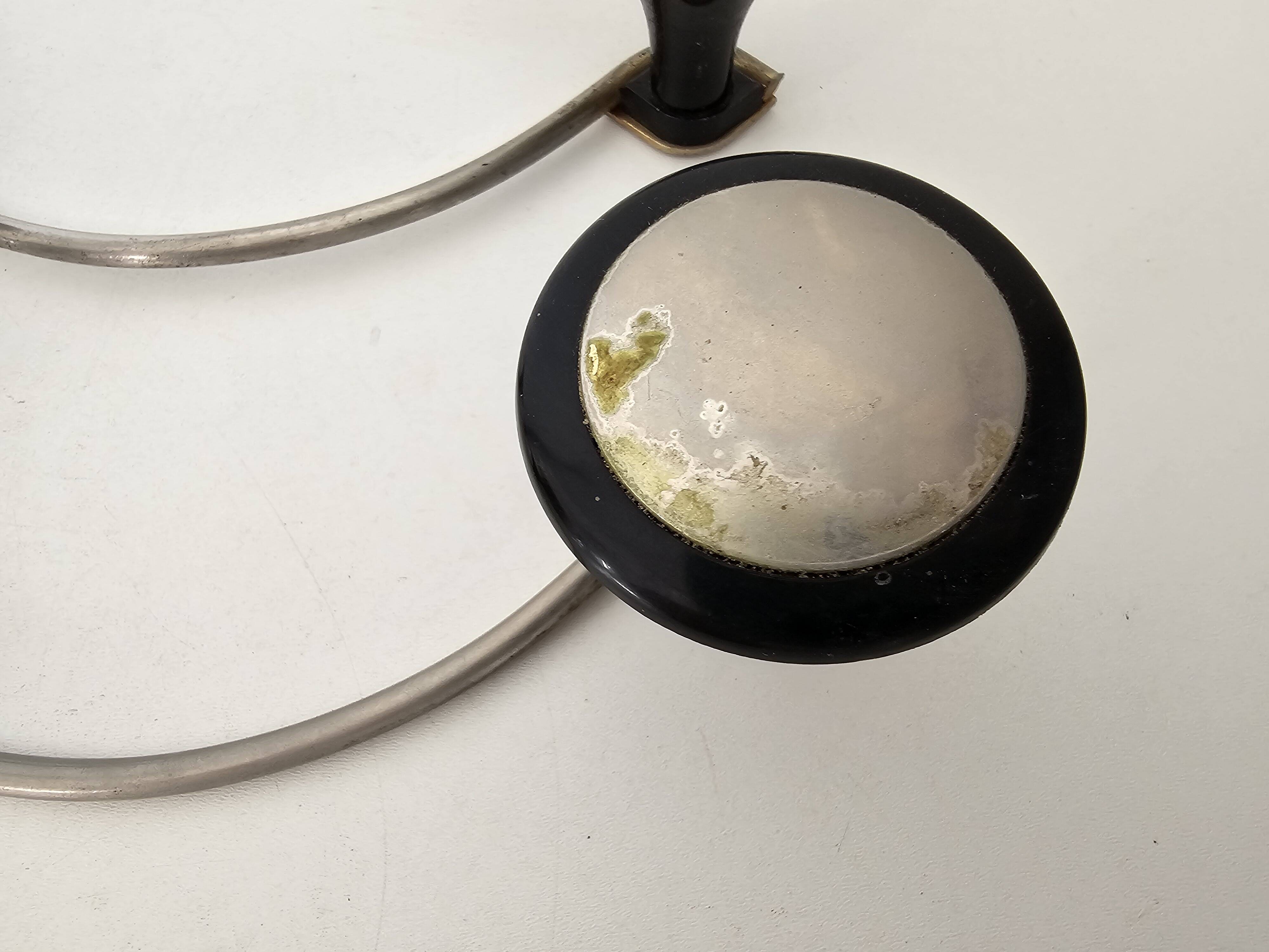 Set of 2 wave effect coat racks (3 hooks) from the 1960s.