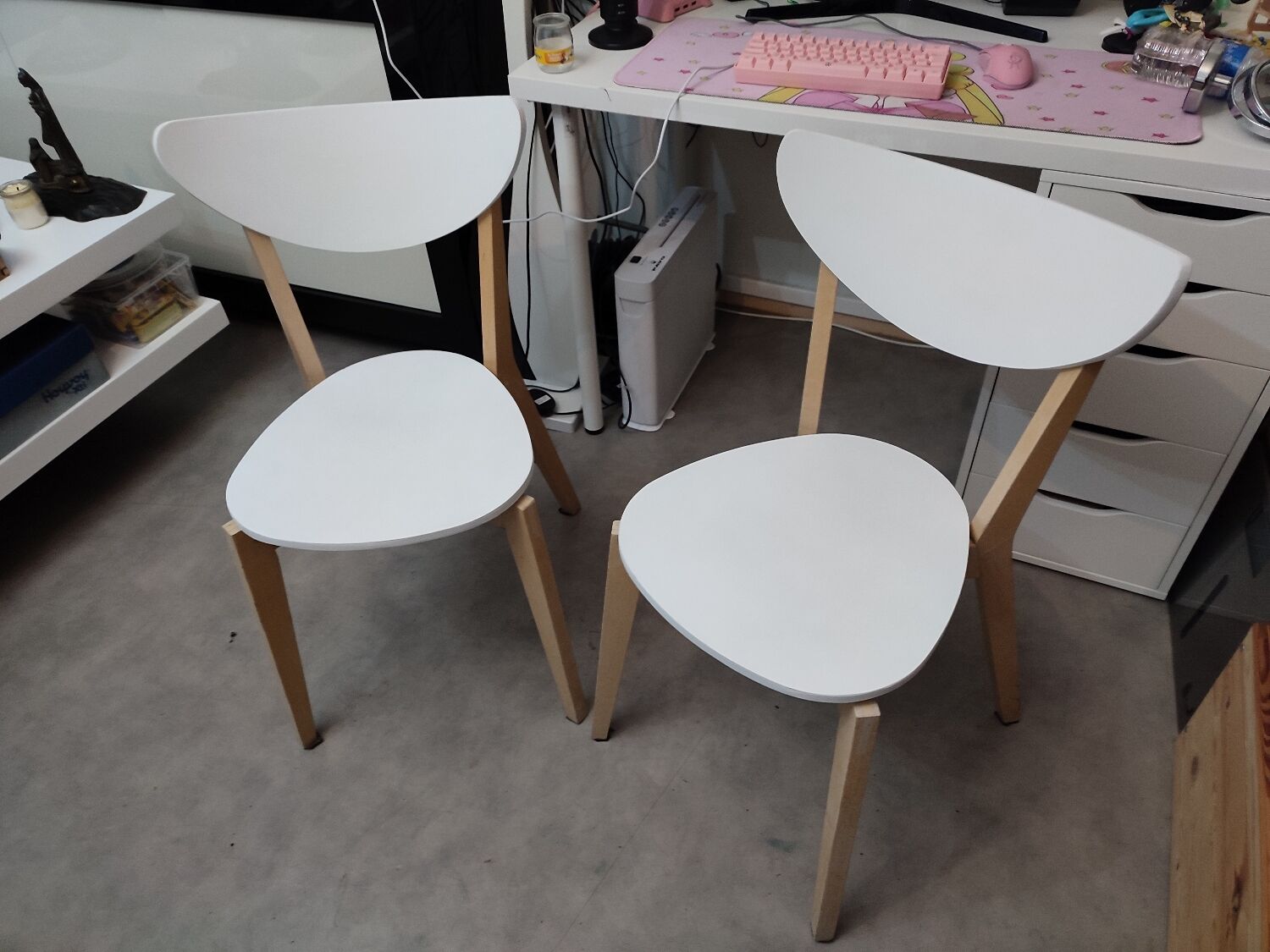 2 Ikea nordmyra chairs