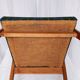 Fauteuil vintage en bois et tissu