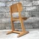 Series of 10 casala children's chairs in vintage light wood