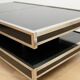 A vintage mid-century Willy Rizzo coffee table for Mario Sabot