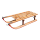 Antique wooden sled with metal runners