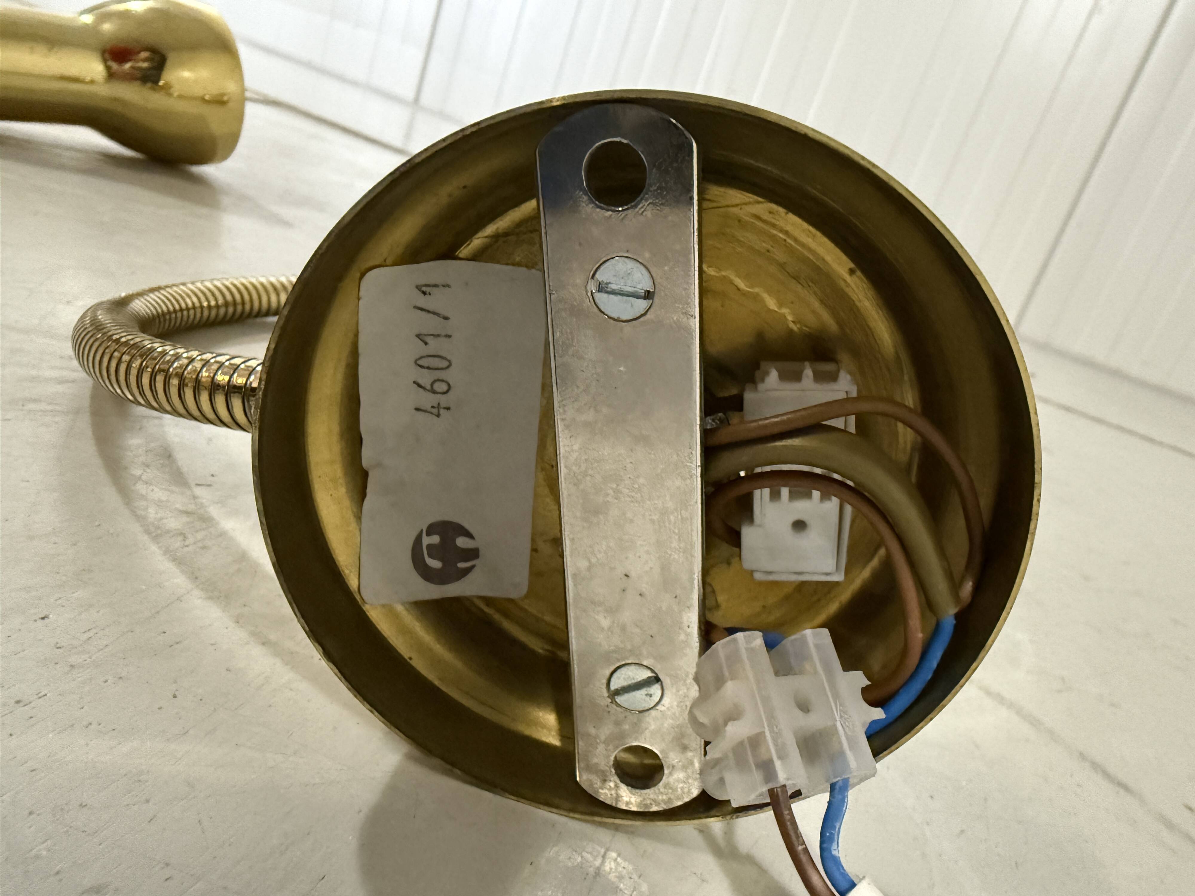 Brass flexible wall lamps, set of 2, 1960’s