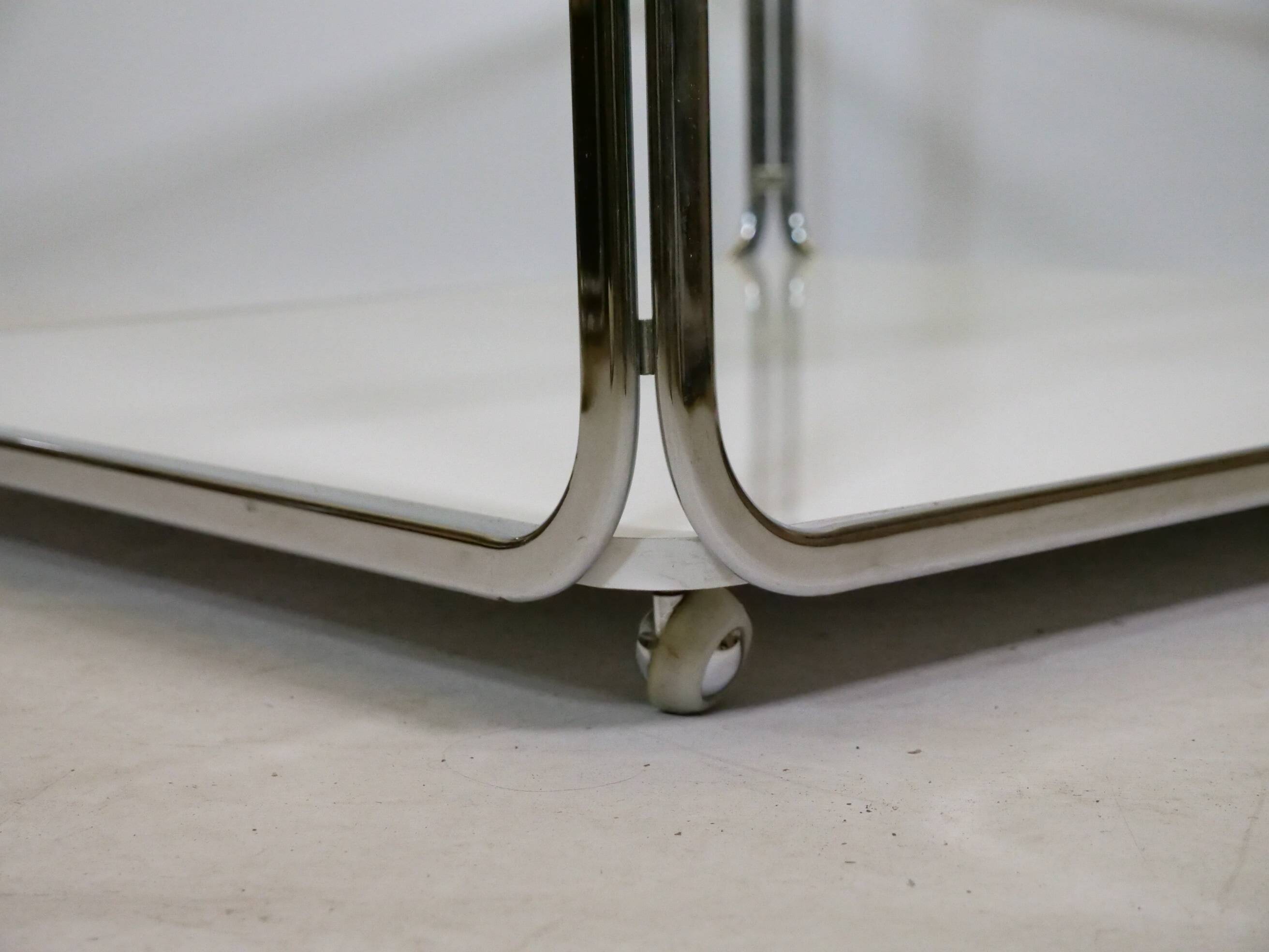 Space Age Chrome and Glass Coffee Table from Germany, 1960s