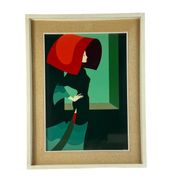 Amleto Dalla Costa, original serigraph framed, Milan Italy 1980s