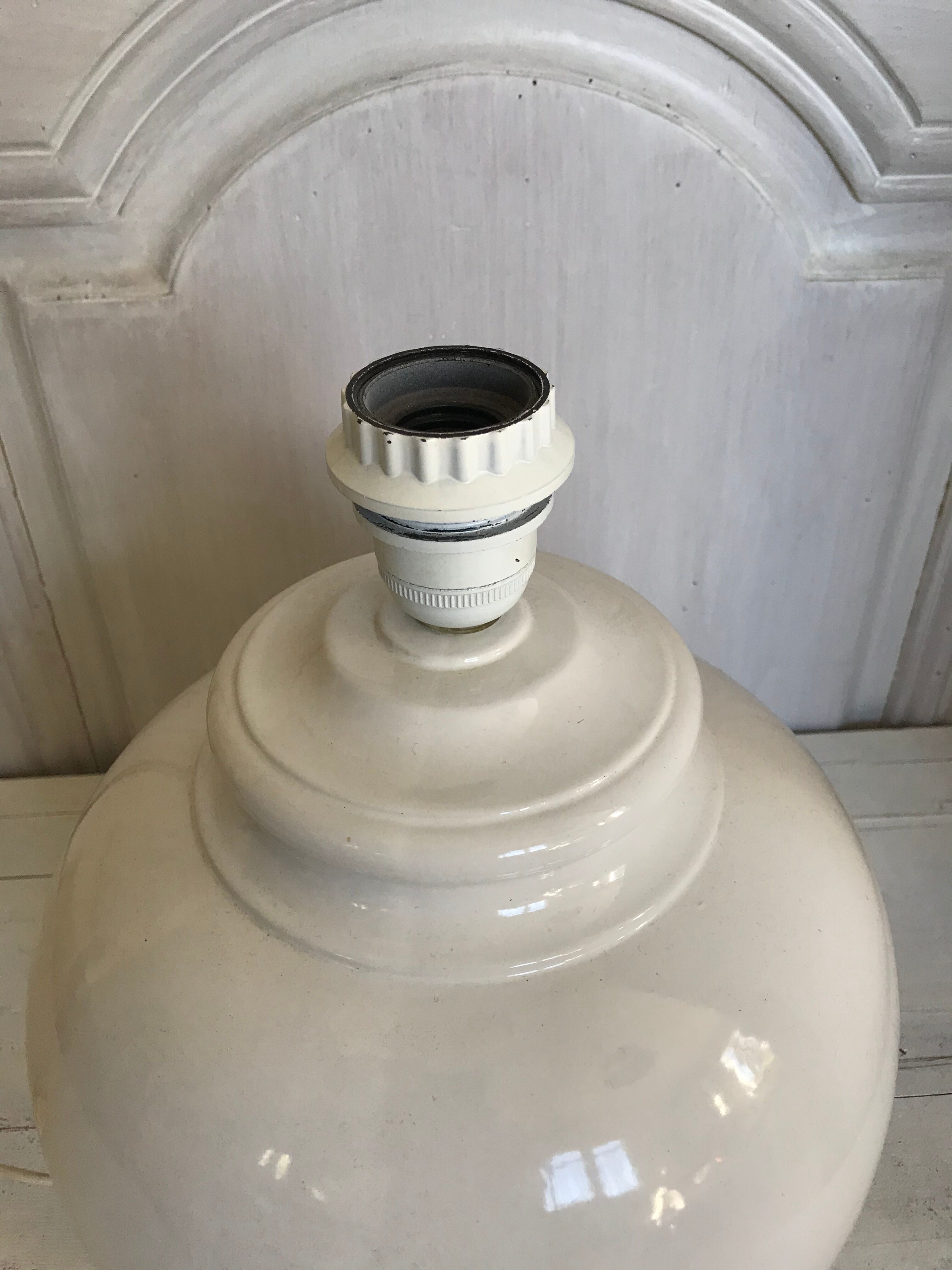 Vintage ceramic lamp foot