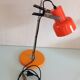 Sliding desk lamp orange vintage 70s