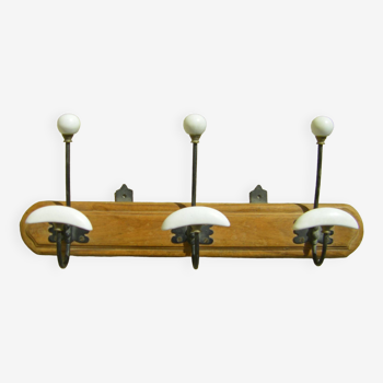 Vintage wall coat rack