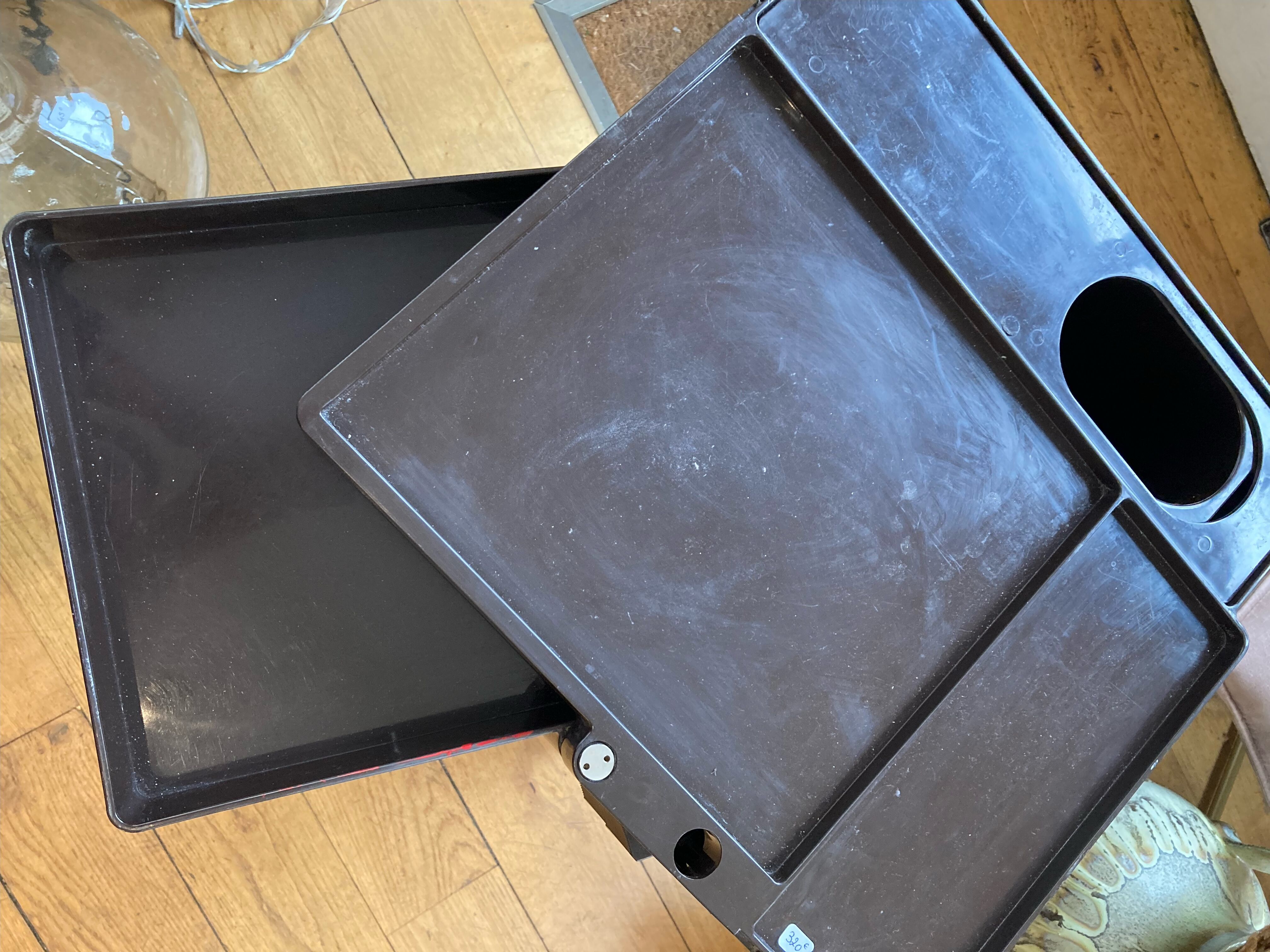 Brown Boby Cart by Joe Colombo