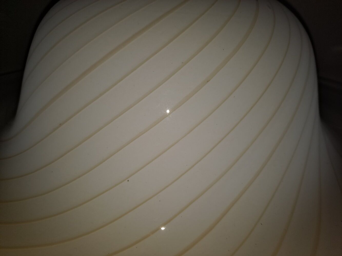 Xxl white swirl ceiling lamp murano vintage