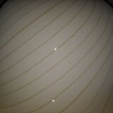 Xxl white swirl ceiling lamp murano vintage