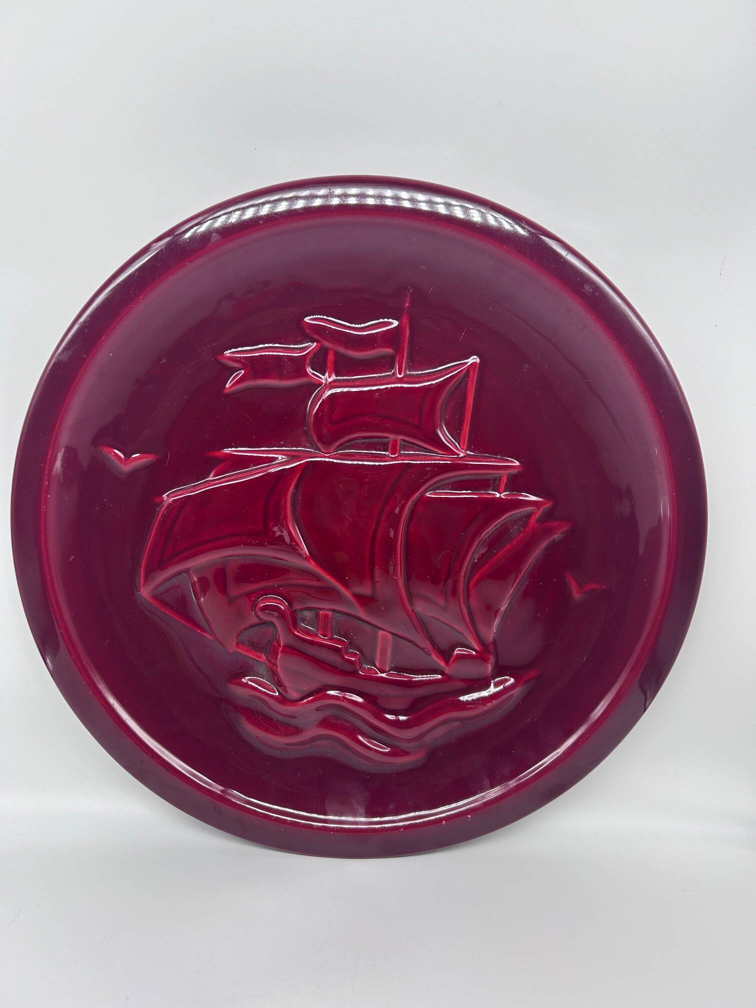 large decorative dish Vallauris
