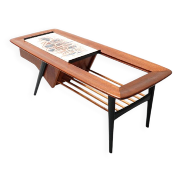 Alfred Hendrickx, Coffee Table Model 210 with Built-In Bar