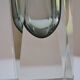 Murano Sommerso Vase Gray Blue 30 cm Vintage 1970