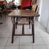 Rattan side table