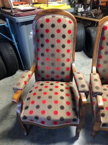 2 fauteuils style voltaire