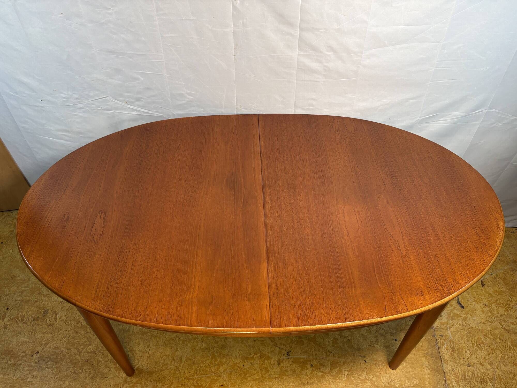 Mid-Century Vintage Teak Extending Dining Table 1960 Danish-Inspired Design