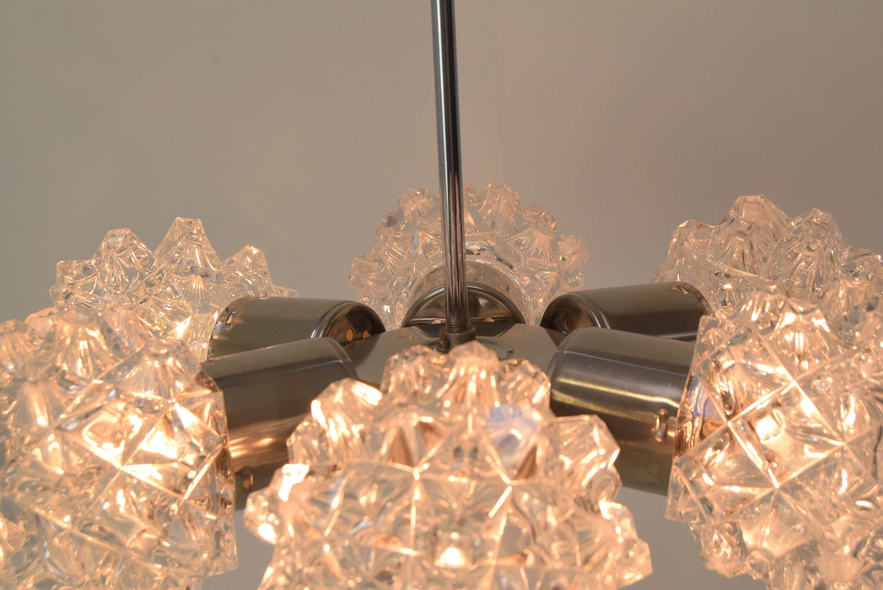 Mid-Century Chandelier Kamenický Šenov, 1960´s