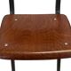 Vintage industrial children's chair, school chair, Dutch design