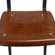Vintage industrial children's chair, school chair, Dutch design