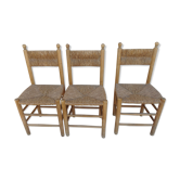 Vintage straw chair