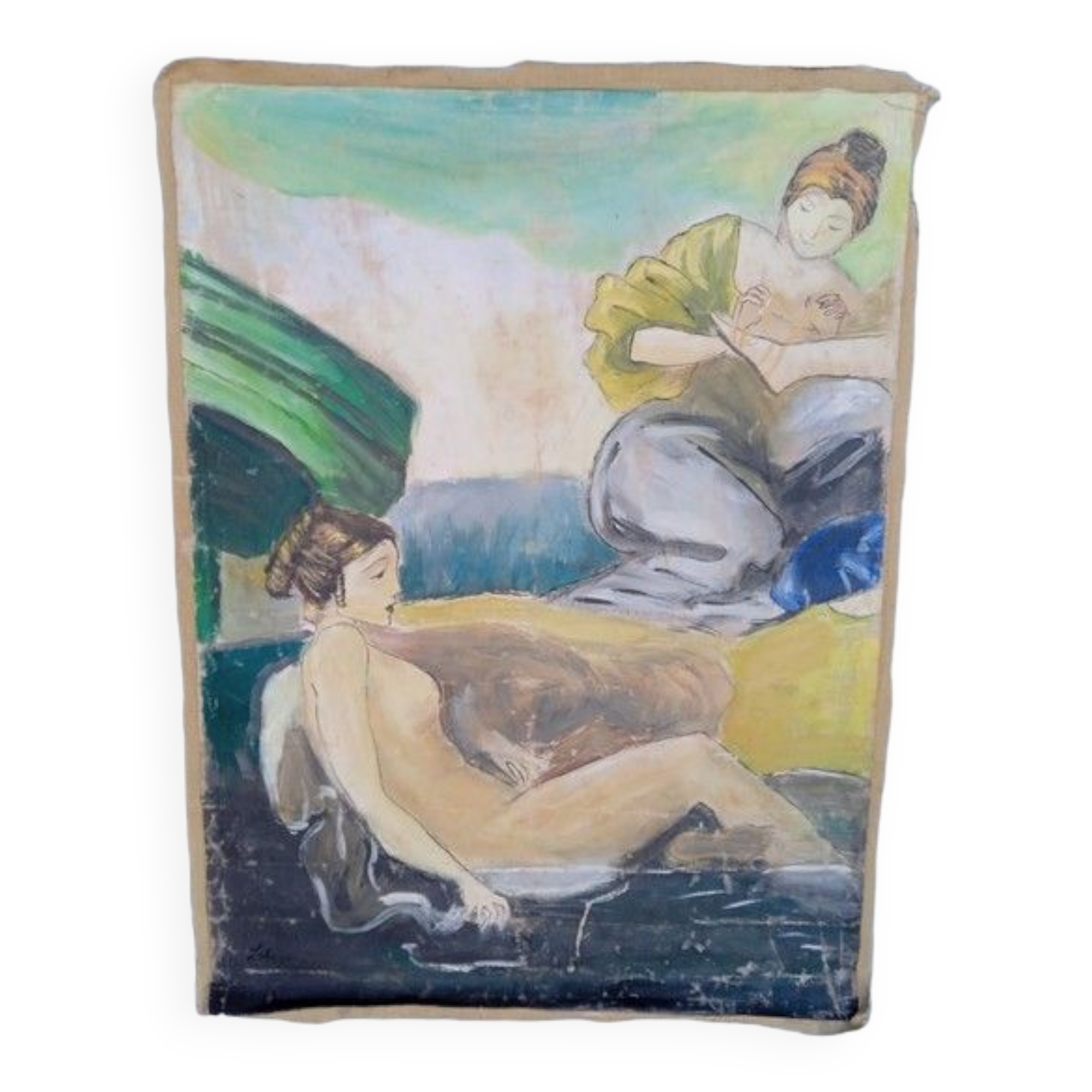 Lebasque painting on canvas early XXth