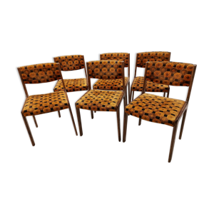 Suite de 6 chaises baumann
