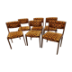 Suite de 6 chaises Baumann vintage années 1970